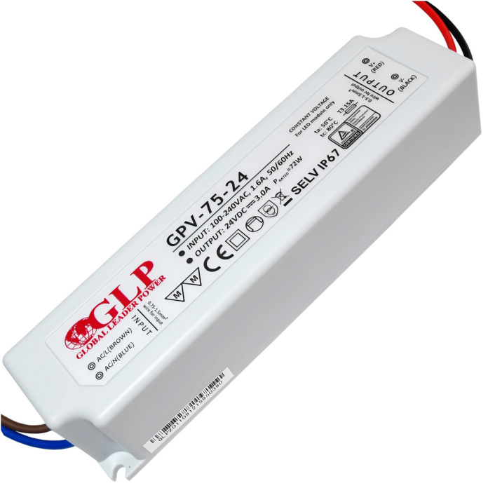 Zasilacz LED 24V 72W hermetyczny GPV-75-24